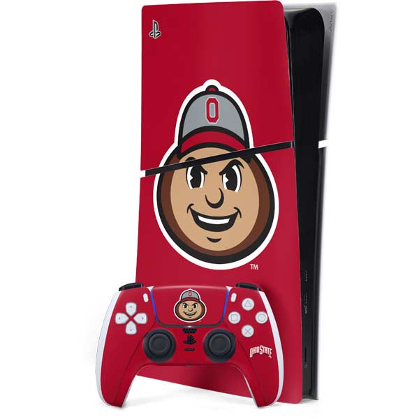 Ohio State University OSUBuckeyes Light Grey PlayStation PS5 Skins