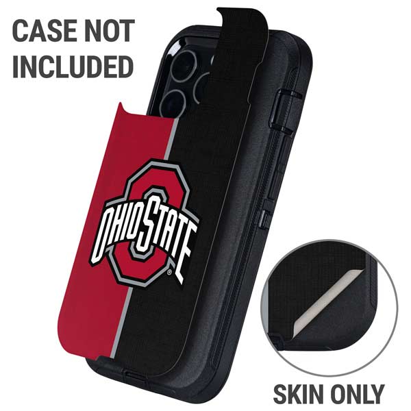Ohio State University OSU Buckeyes Split Otterbox Defender iPhone Skin