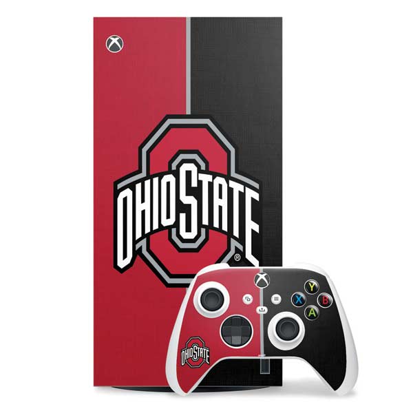 Ohio State University OSU Buckeyes Split Xbox Series X Skins