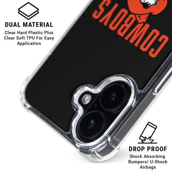 Oklahoma State University OSU Ride Em Cowboy iPhone 17 Clear Case