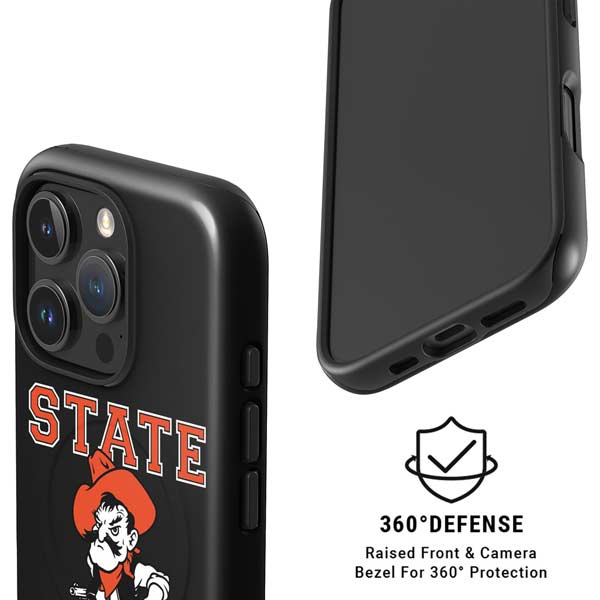Oklahoma State University OSU Cowboys Orange iPhone 16 Pro Max Magsafe Impact Case