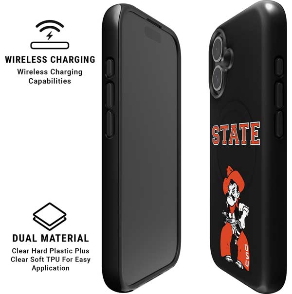 Oklahoma State University OSU Cowboys Orange iPhone 17 Magsafe Impact Case