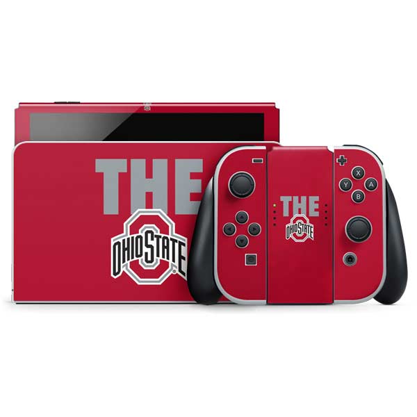 Ohio State University The Ohio State Buckeyes Nintendo Switch OLED (2021) Skin