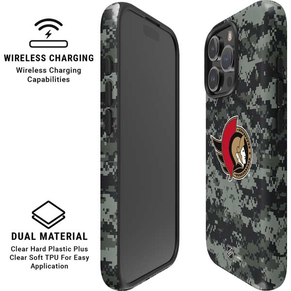 NHL Ottawa Senators Camo iPhone 16 Pro Max Magsafe Impact Case