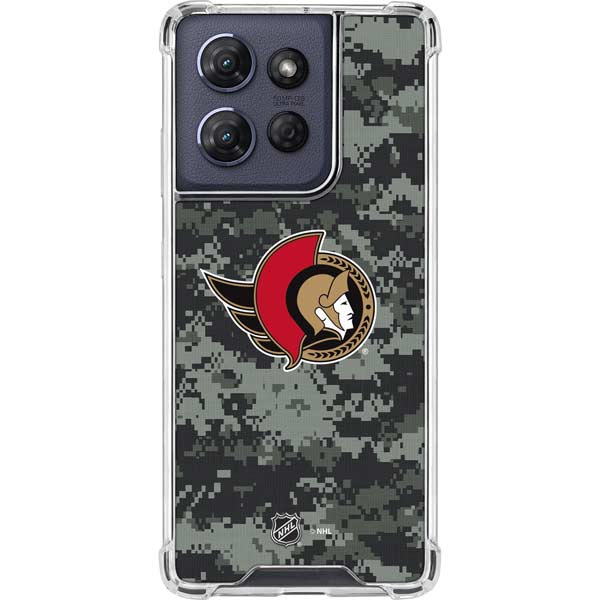 NHL Ottawa Senators Camo Moto G 5G (2025) Clear Case
