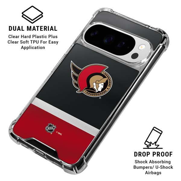 NHL Ottawa Senators Jersey Google Pixel 10 Pro XL Clear Case