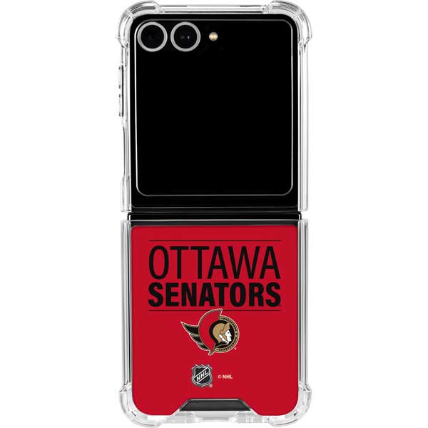 NHL Ottawa Senators Lineup Galaxy Z Flip7 Clear Case
