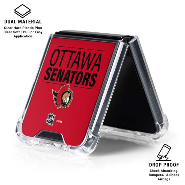 NHL Ottawa Senators Lineup Galaxy Z Flip7 Clear Case