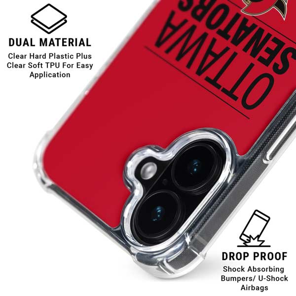 NHL Ottawa Senators Lineup iPhone 17 Clear Case