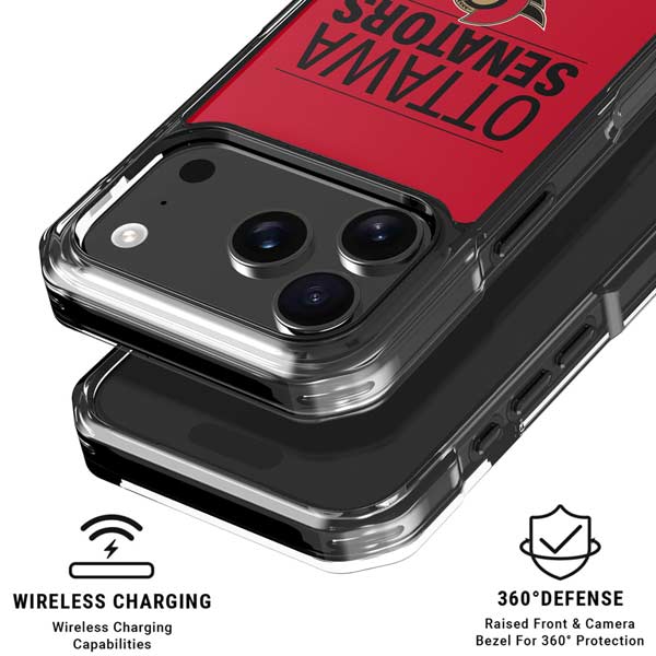 NHL Ottawa Senators Lineup iPhone 17 Pro Clear Case