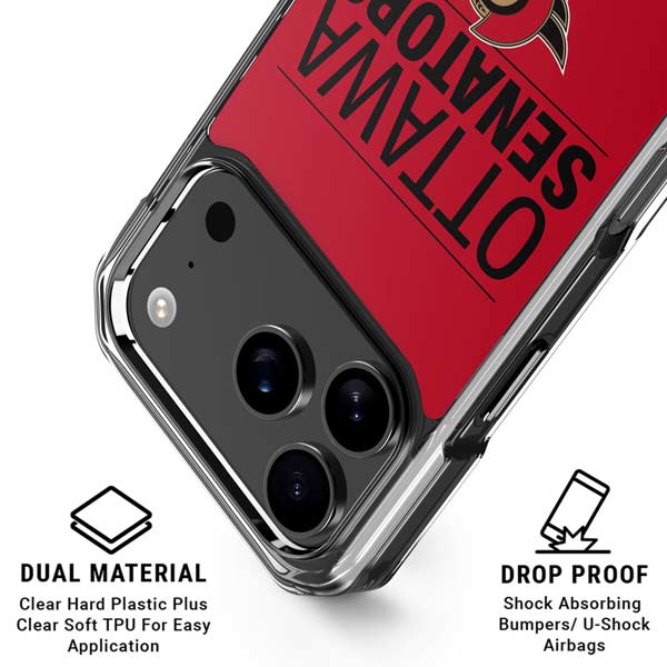 NHL Ottawa Senators Lineup iPhone 17 Pro Clear Case