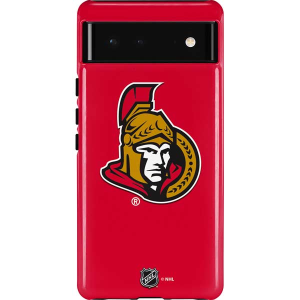 NHL Ottawa Senators Solid Background Pixel Cases