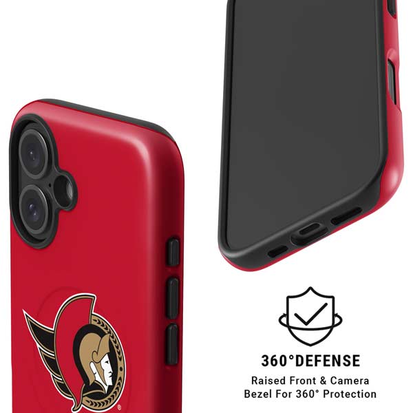 NHL Ottawa Senators Solid Background iPhone 16 Magsafe Impact Case