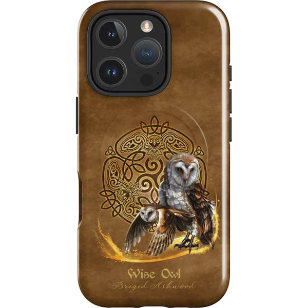 Owl Celtic Knot by Brigid Ashwood iPhone 16 Pro Magsafe Impact Case