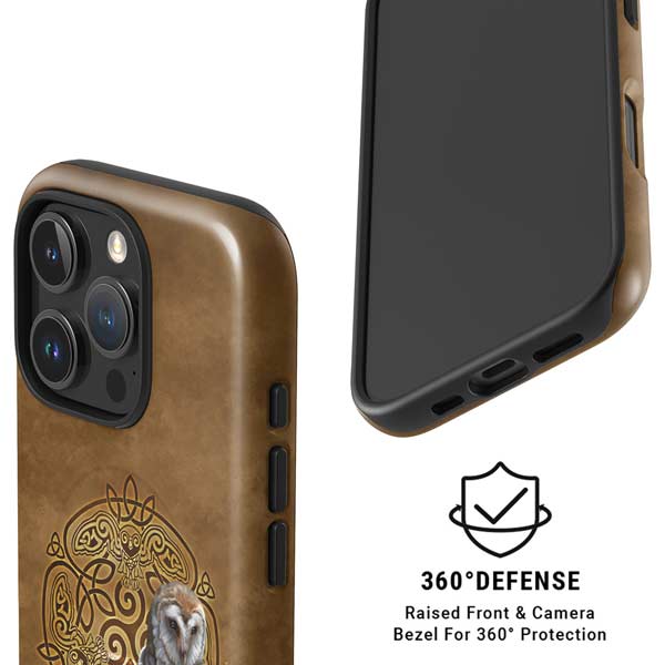 Owl Celtic Knot by Brigid Ashwood iPhone 16 Pro Magsafe Impact Case