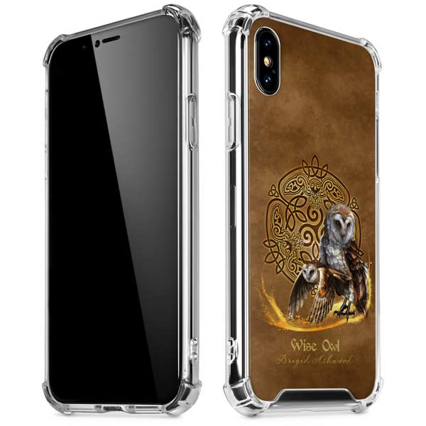 Owl Celtic Knot by Brigid Ashwood iPhone X/XS Clear Case