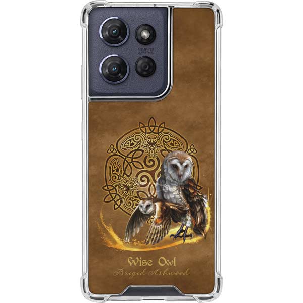 Owl Celtic Knot by Brigid Ashwood Moto G 5G (2025) Clear Case
