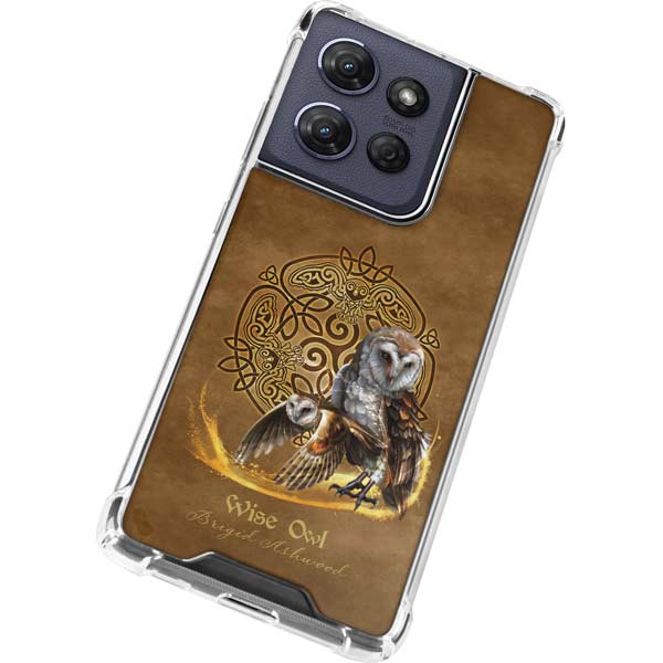 Owl Celtic Knot by Brigid Ashwood Moto G 5G (2025) Clear Case