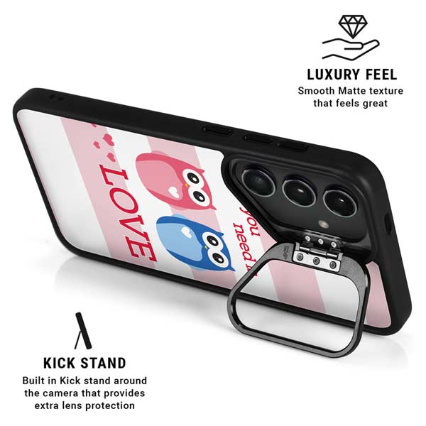 Owl Is All You Need Galaxy S26 Kickstand Case