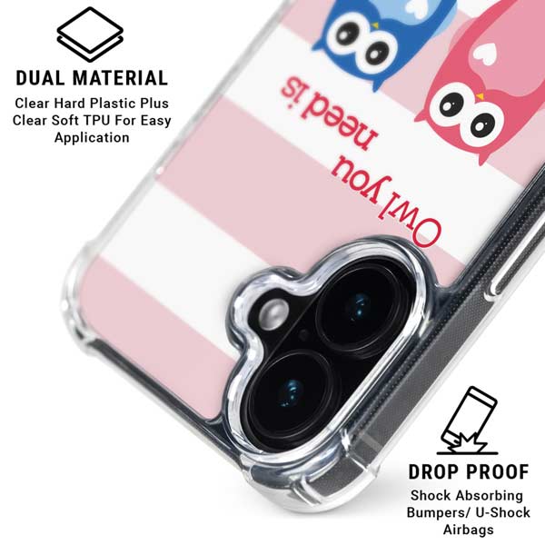 Owl Is All You Need iPhone 17 Clear Case