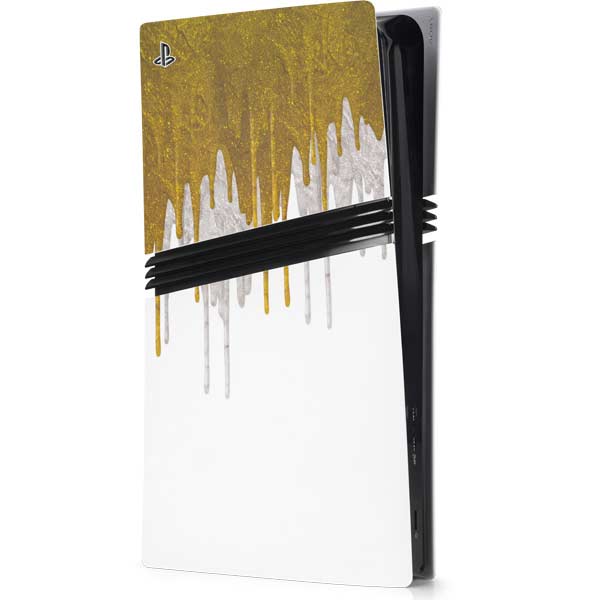 Paint Splatter Gold PlayStation PS5 Skins