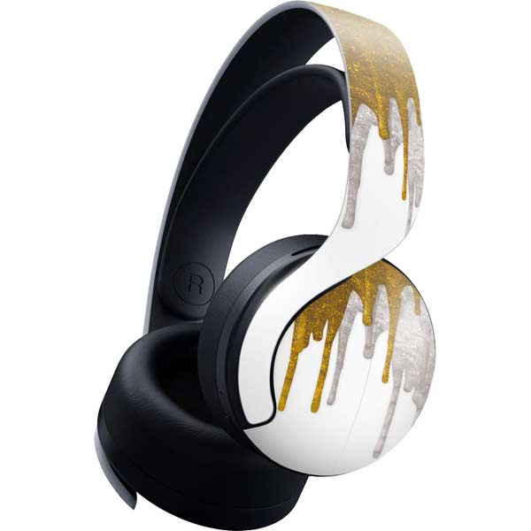 Paint Splatter Gold PlayStation PS5 Skins