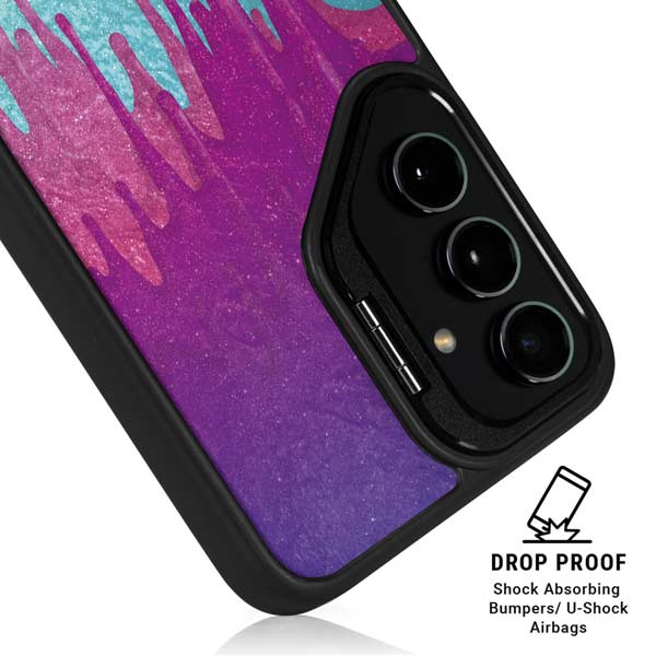 Paint Splatter Purple Galaxy S26 Ultra Kickstand Case