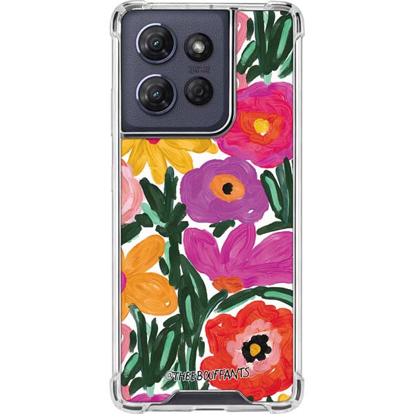 Bouffants and Broken Hearts Painterly Garden Moto G 5G (2025) Clear Case