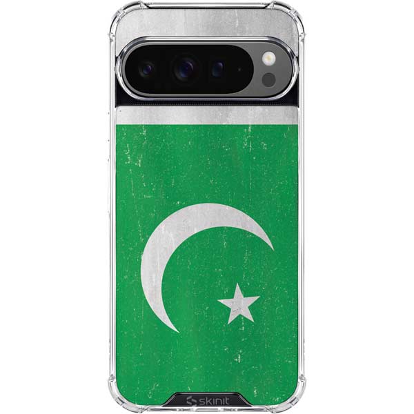 Pakistan Flag Distressed Google Pixel 10 Pro Clear Case