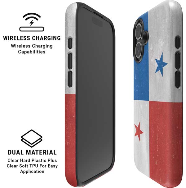 Panama Flag Distressed iPhone 16 Magsafe Impact Case