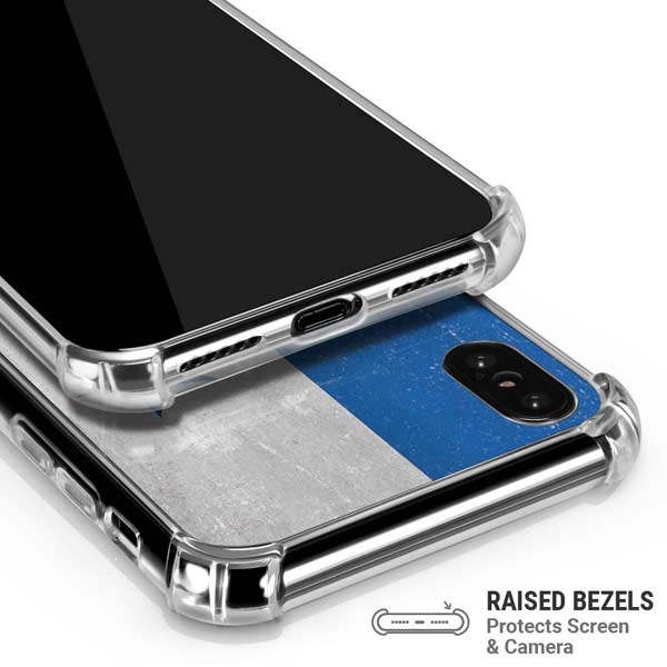 Panama Flag Distressed iPhone X/XS Clear Case