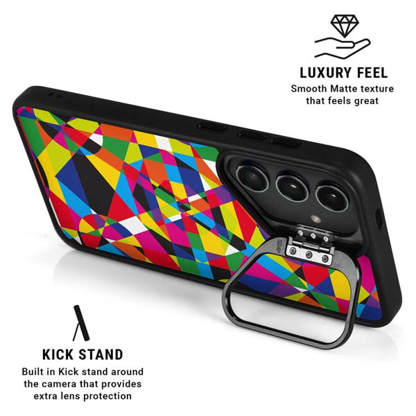 Parallel Vectors Galaxy S26 Plus Kickstand Case