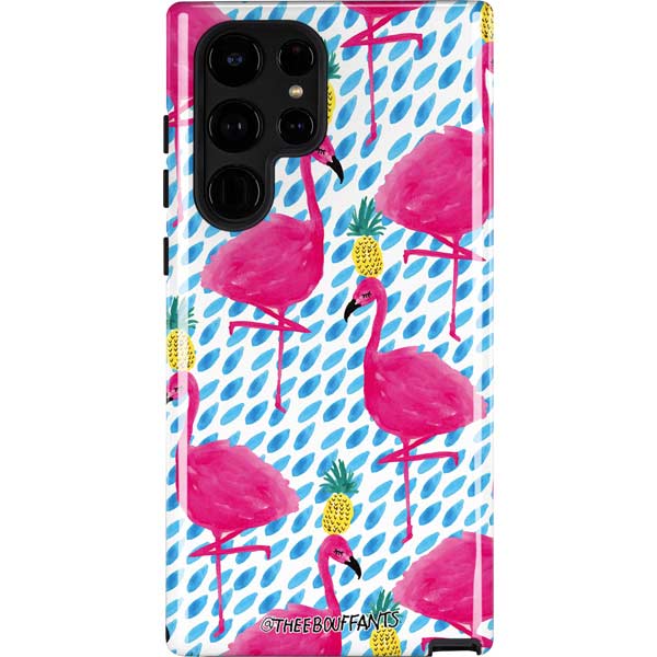 Bouffants and Broken Hearts Party Flamingos Galaxy Cases