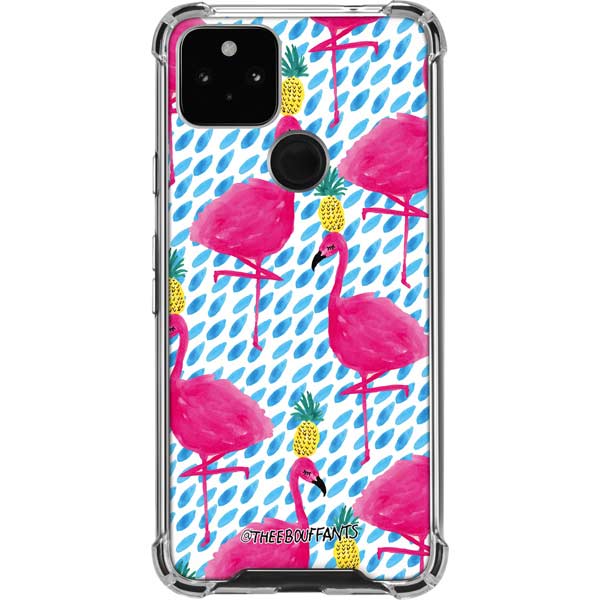 Bouffants and Broken Hearts Party Flamingos Pixel Cases