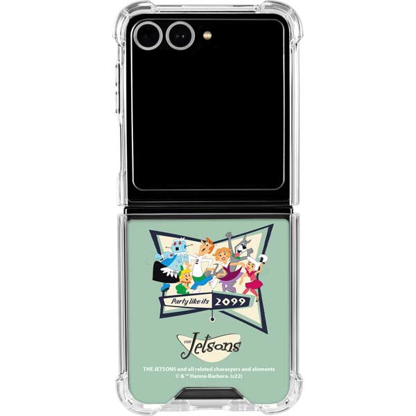 The Jetsons Party Like Its 2099 Galaxy Z Flip7 Clear Case