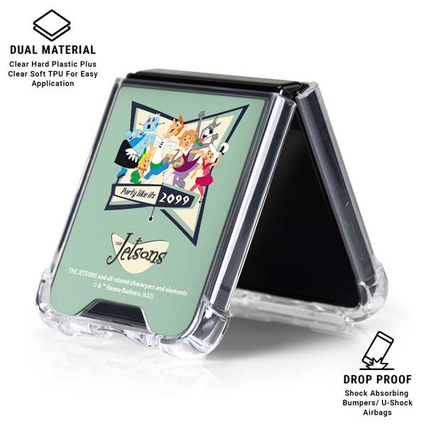 The Jetsons Party Like Its 2099 Galaxy Z Flip7 Clear Case