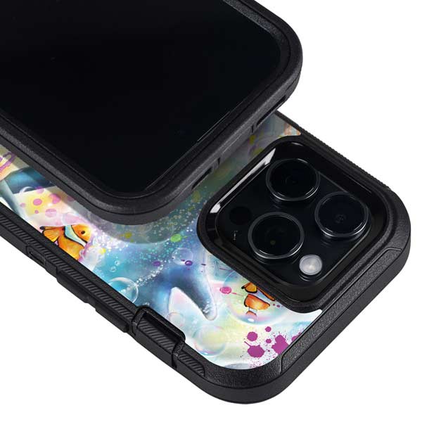 Pastel Dolphins by Sheena Pike Otterbox Defender iPhone Skin