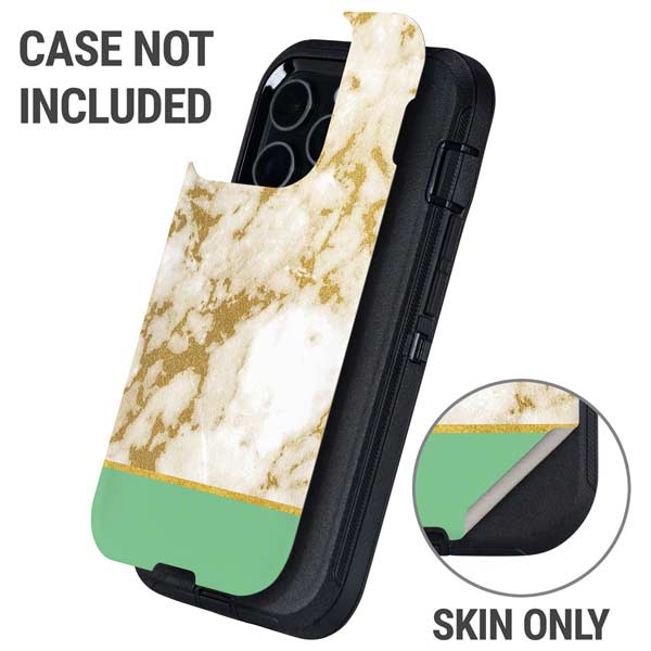 Pastel Marble Otterbox Defender iPhone Skin