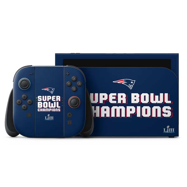 NFL Patriots Super Bowl LIII Champions Nintendo Skins
