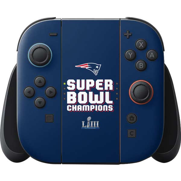 NFL Patriots Super Bowl LIII Champions Nintendo Skins