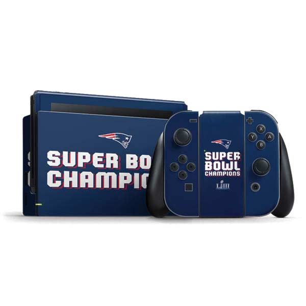 NFL Patriots Super Bowl LIII Champions Nintendo Skins