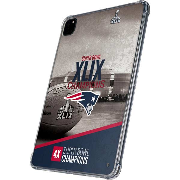 NFL Patriots Super Bowl XLIX Champs iPad Pro 11in (2024) Clear Case