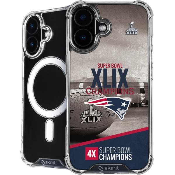 NFL Patriots Super Bowl XLIX Champs iPhone 17 MagSafe Case