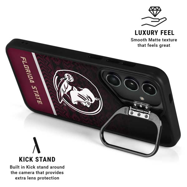 Florida State University Pattern Jersey Galaxy S26 Ultra Kickstand Case