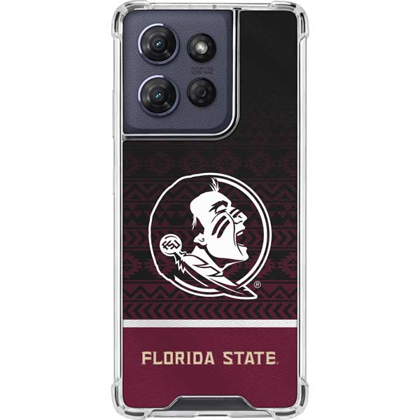 Florida State University Pattern Jersey Moto G Power 5G (2025) Clear Case