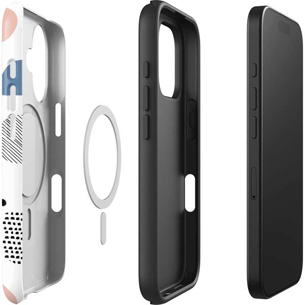 Patterned Dots iPhone 16 Magsafe Impact Case