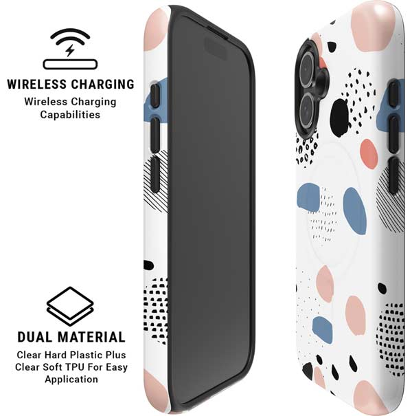 Patterned Dots iPhone 16 Magsafe Impact Case