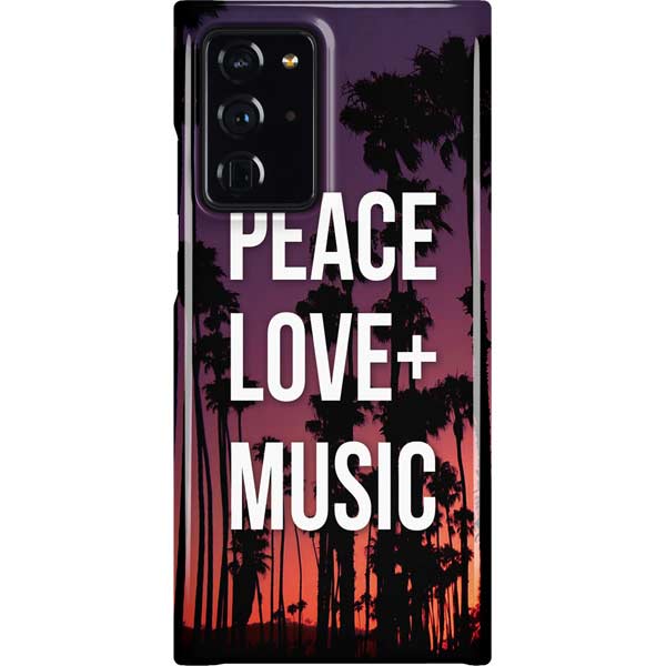 Peace Love And Music Galaxy Cases