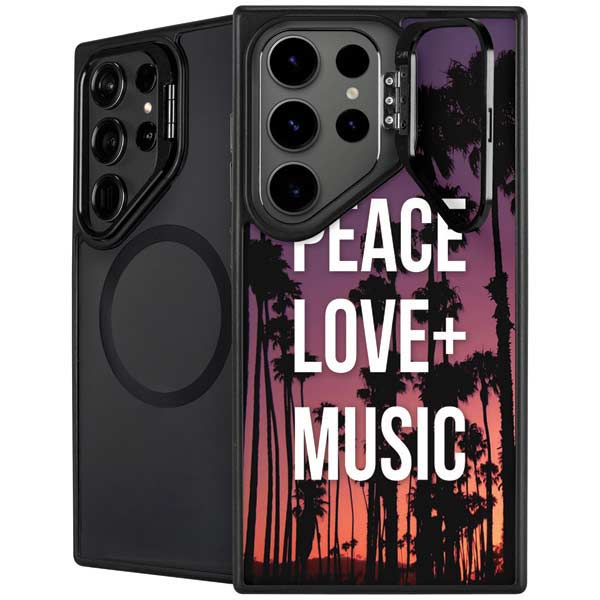Peace Love And Music Galaxy Cases