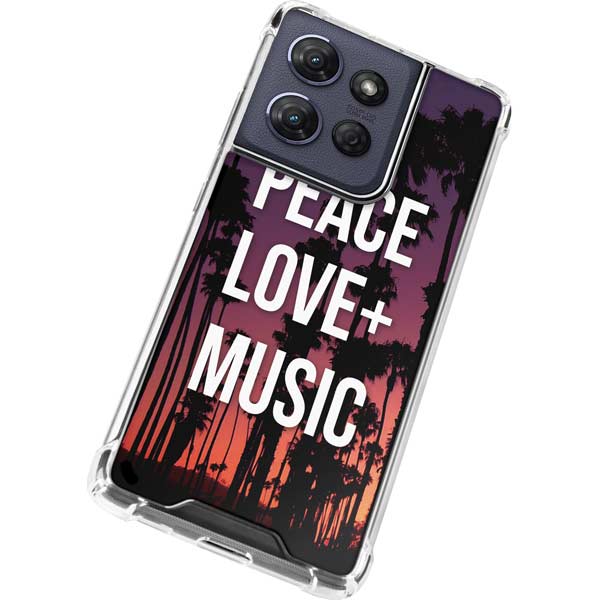 Peace Love And Music Moto G 5G (2025) Clear Case